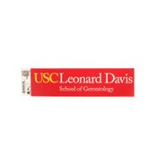 USC Trojans Cardinal Leonard Davis School of Gerontology Decal